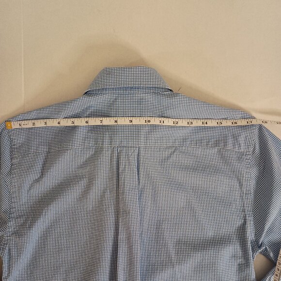 Vineyard Vines Blue & White Check Button-Down Cooper Shirt Men’s XS Cotton EUC - Picture 9 of 14